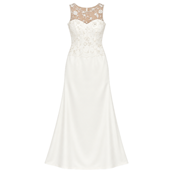 Elegante By Mon Cheri Wedding Dress White