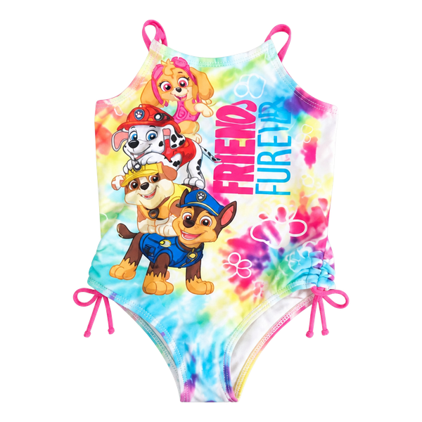 Paw Patrol One Piece Swimsuit Tie Dye Friends Furever size 4t