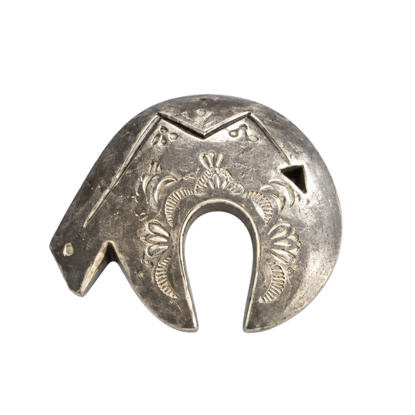Unbranded Stamped Silver Bear Brooch Pin