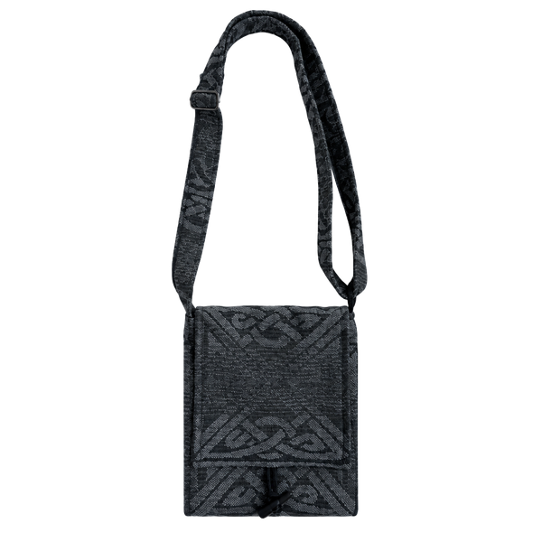 Calzeat Celtic Collection Crossbody Bag Green Wool Pattern