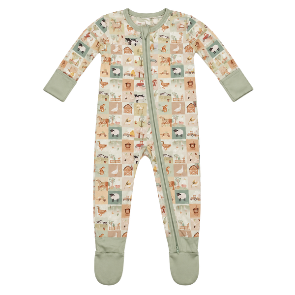 The Sleepy Sloth Farm Days Bamboo Sleeper Size 3-6M Multi 
