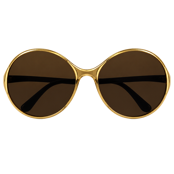 Metzler Zeiss Umbral Vintage Butterfly Sunglasses Gold Frame West Germany