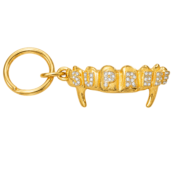 Supreme Fronts Keychain Gold Grill With Fangs