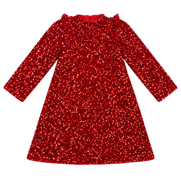 M&S Red Sequin Dress Size 7-8 Years
Holiday
Party
Xmas
Formal
Little girls
