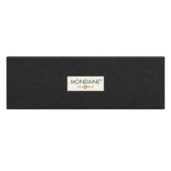 Mondaine Swiss Watch Original Black Leather Strap Swiss Made