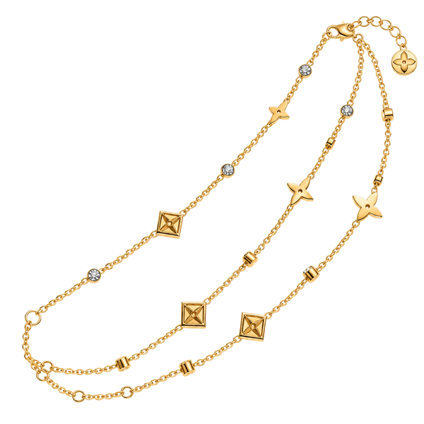 Titanium Steel 18K Gold Plated Clover Flower Link Chain Bracelet