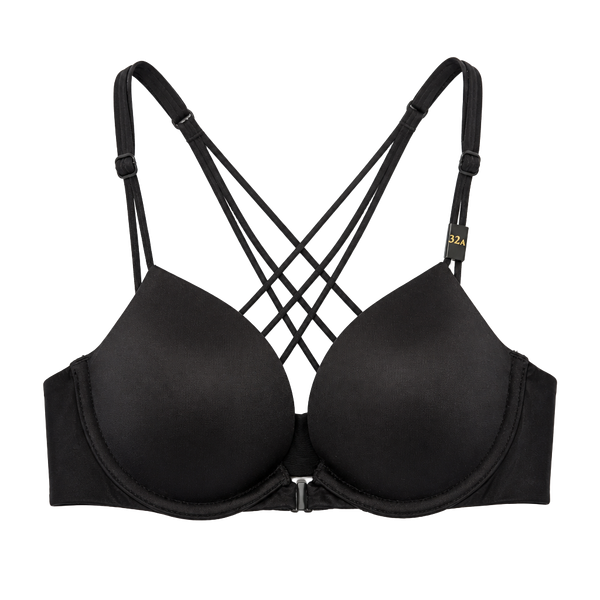 Victoria's Secret Very Sexy Push-Up Strappy Back Bra Black 32A