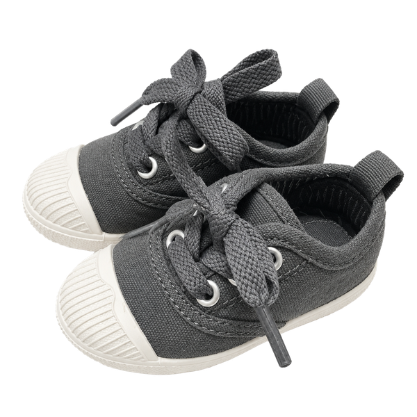 Chus Dylan Grey Shoes Grey Canvas Toddler Sneakers