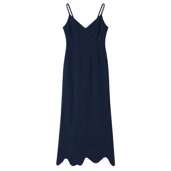 Wild Fable Satin Slip Dress Size M Blue Midi