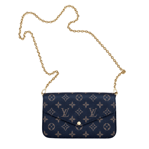 Louis Vuitton Felicie Pochette Monogram Chain Crossbody Bag