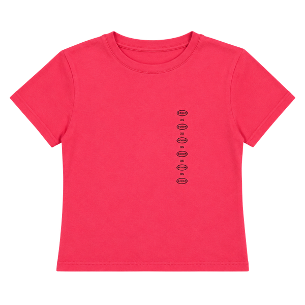 Scoop Baby Tee Size XXL 20 Pink Cotton Spandex