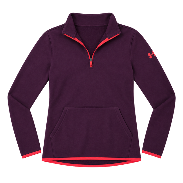 Under Armour ColdGear 1/2 Zip Pullover YXL Maroon Fleece