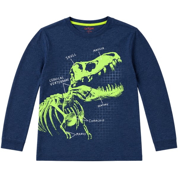 Cat & Jack Dinosaur Skeleton Long Sleeve Shirt Size L (12/14)