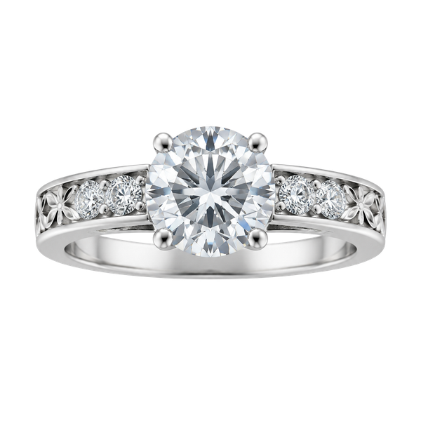 White CZ Brass Rhodium Ring Size 10 White