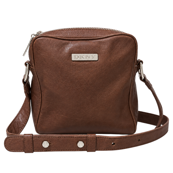 DKNY Brown Leather Crossbody Bag