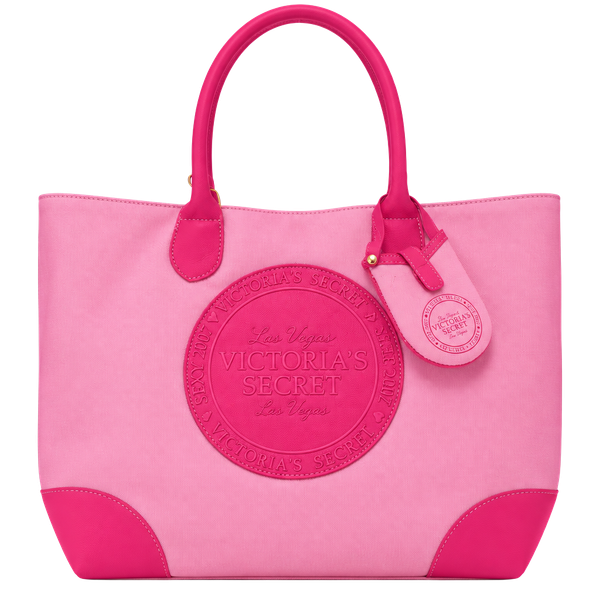 Victoria’s Secret 2007 Y2K Pink Rubber Jelly Open Tote Bag Pouch