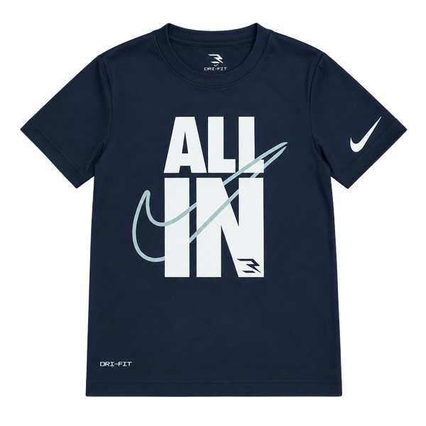 KIDS 3Brand All In Graphic T-Shirt Size 7 Blue Dri-FIT