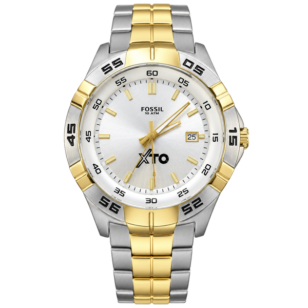 Fossil XTO 10 ATM Stainless Steel Two-Tone Quartz Watch PR-5340