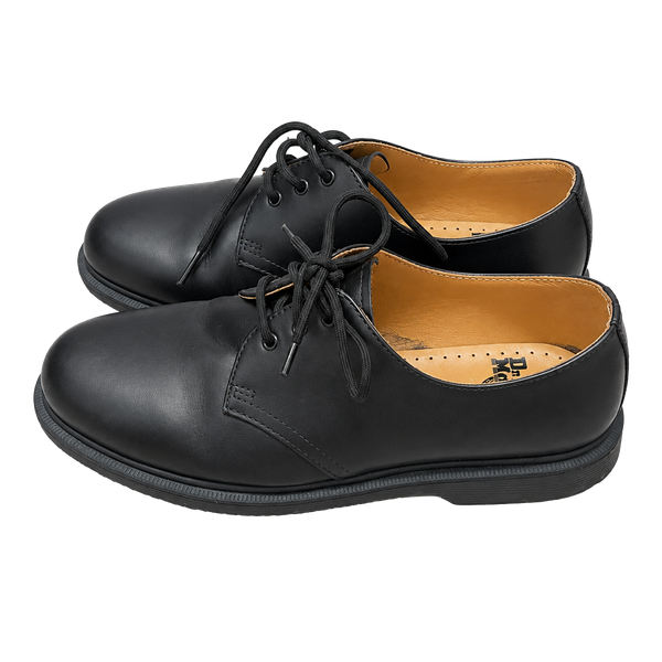 Dr. Martens 3-Eye Leather Oxford Shoes Black