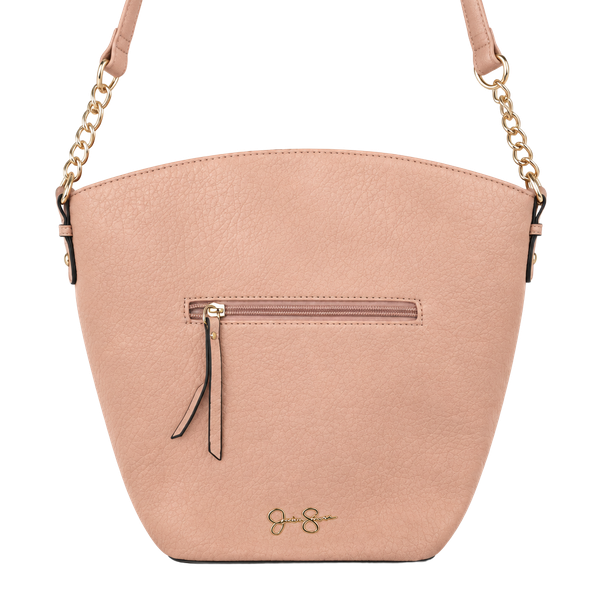 Jessica Simpson Peach Sand Whitney Crossbody Bag.