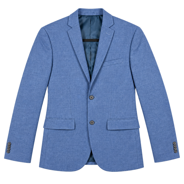 H&M Men’s Blue Slim Fit Blazer Sport Coat 2 Button Business Casual