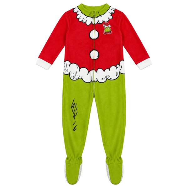 Dr Seuss The Grinch Pajamas 4T Christmas Footed Sleeper One Piece Costume