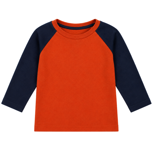 Koala Kids Sweatshirt Size 4T Orange Blue Raglan Pullover
