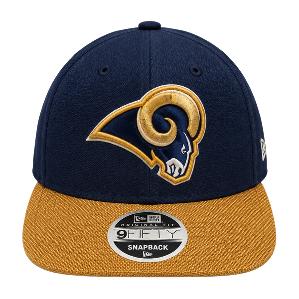 New Era Los Angeles Rams 9Fifty Snapback Hat Navy Gold