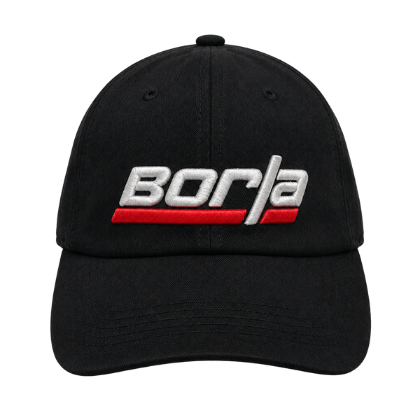 Borla Performance Exhaust Embroidered Logo Black Baseball Cap