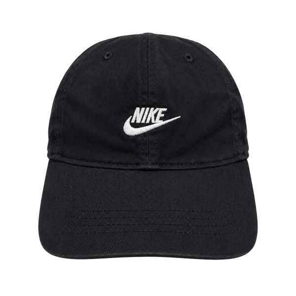Nike Futura Wash Cap Child Black Hat Embroidered Swoosh