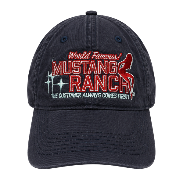 Mustang Ranch Hat World Famous Baseball Cap Black
