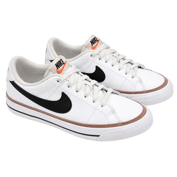 Nike Court Legacy Size 5.5Y White Black Casual Sneakers