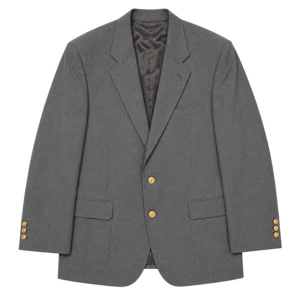 David Taylor Men's Gray Two-Button Blazer Sport Coat