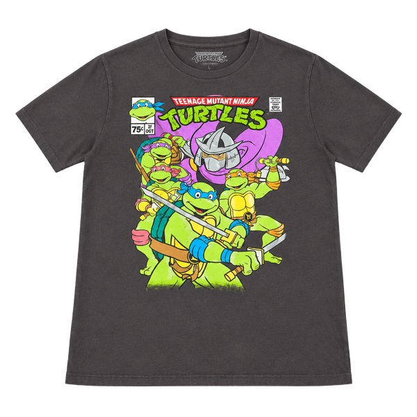 Boys Teenage Mutant Ninja Turtles Graphic T-Shirt Size 18/ 2XL Dark Gray