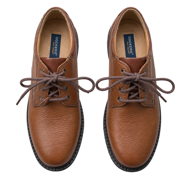 Dockers 2000’s stain defender Casual Oxford Shoes Brown Leather Size 8.5