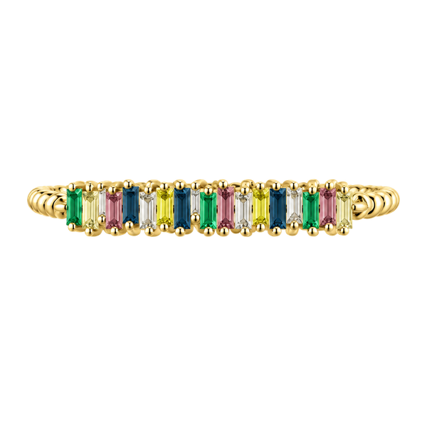 Suzanne Kalan Rainbow Sapphire Tennis Bracelet