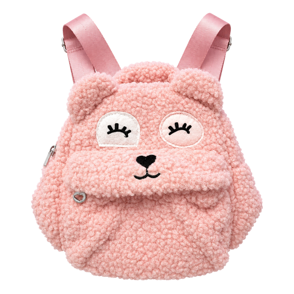 Mayoral Pink Teddy Bear Plush Backpack