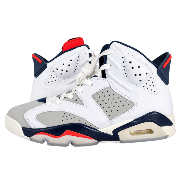 Nike Air Jordan 6 Retro Tinker Size 9 White Infrared 23 Neutral Grey