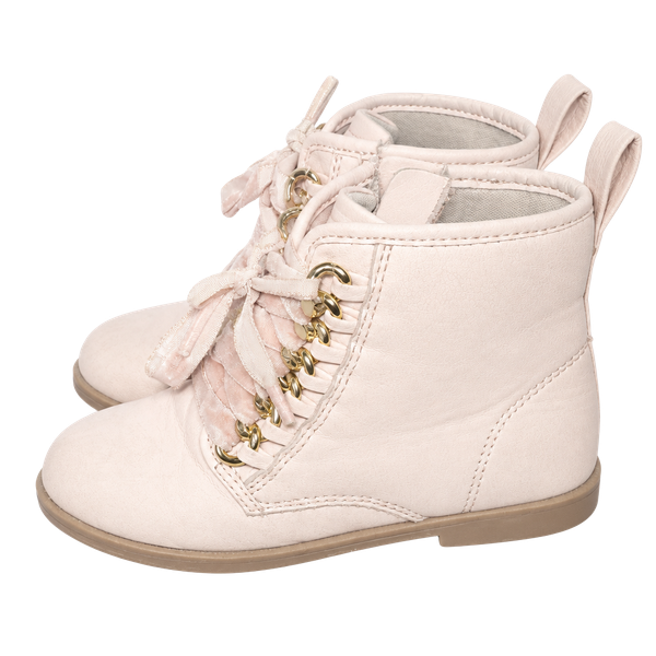 Wonder Nation Toddler Girls Chain Loop Combat Boots Size 6