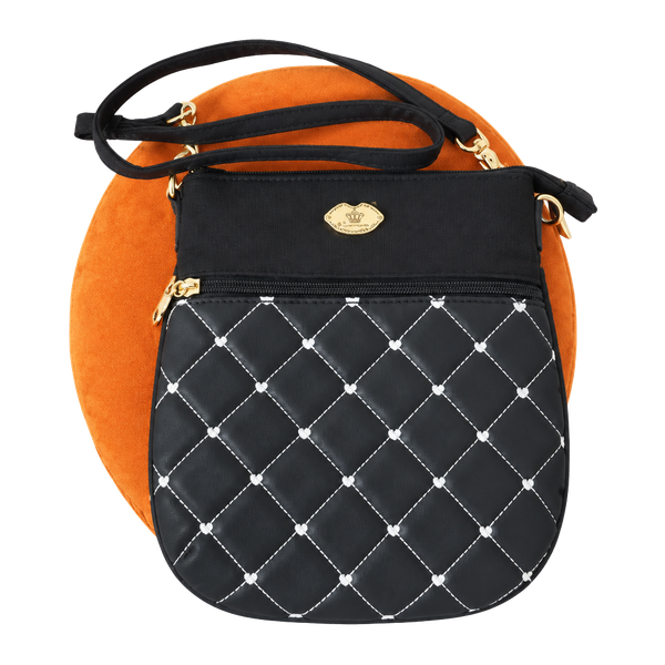 Luv Betsey by Betsey Johnson Quilted Crossbody Handbag Black