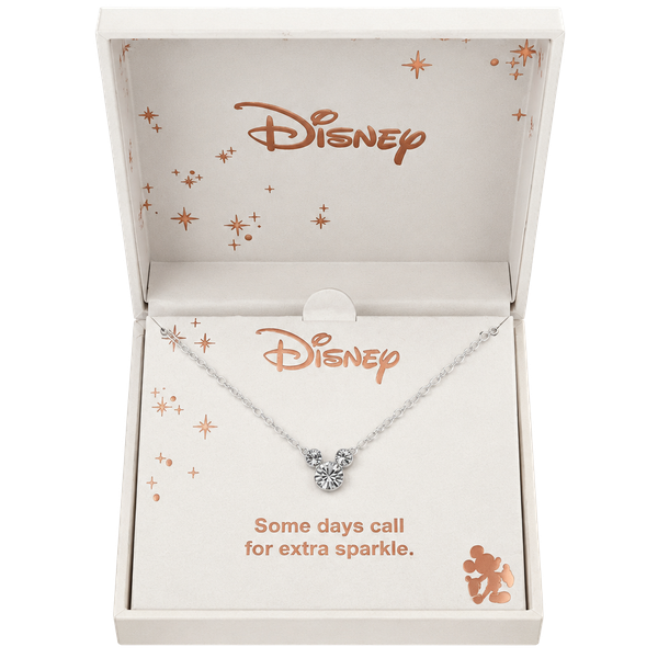 Disney Mickey Mouse Crystal Contemporary Sparkle Necklace in Original Box