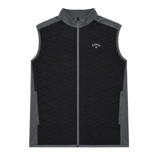 Callaway Full Zip Vest Size XL Black Gray Quilted Golf