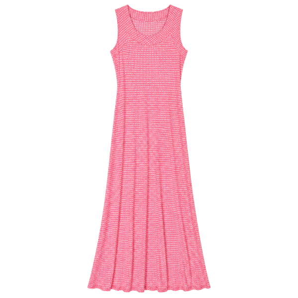 April Cornel Swiss Dot Crepe Maxi Dress
