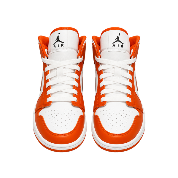 Nike Air Jordan 1 Retro Mid SE Electro Orange White size 6y or 7.5 w 