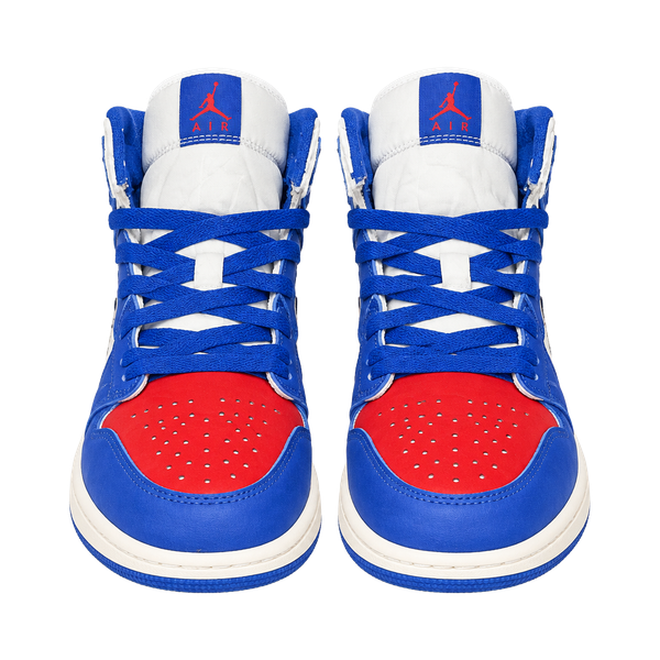 Jordan Air Jordan 1 Mid Size 3Y or 4.5 W White/Deep Royal Blue