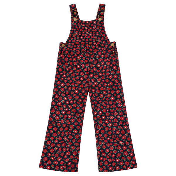 OshKosh B'gosh Corduroy Floral Overalls Size 4T