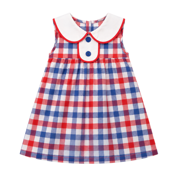 Stitchy Fish Gingham shirt Size 12M