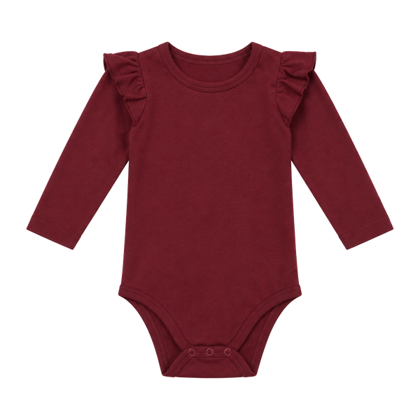 Baby Girl Long Sleeve Ruffle Bodysuit 