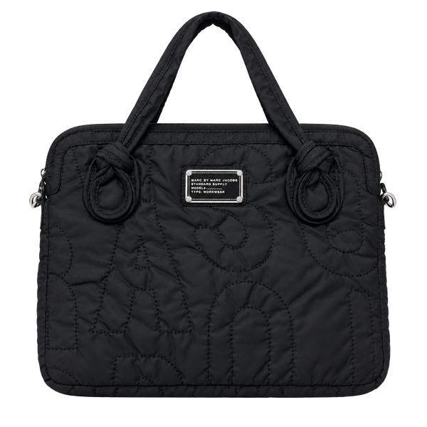 Marc By Marc Jacobs Black Quilted Laptop Bag Workwear