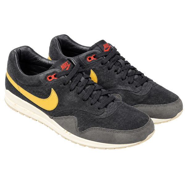 Nike Air Max 1 Size 12 Black Suede Sneakers